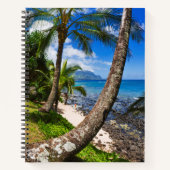Palmbomen langs Hideaways Beach Notitieboek (Voorkant)