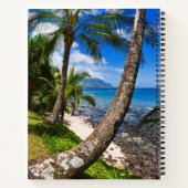 Palmbomen langs Hideaways Beach Notitieboek (Achterkant)