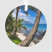 Palmbomen langs Hideaways Beach Ornament (achterkant)