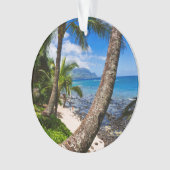 Palmbomen langs Hideaways Beach Ornament (voorkant)