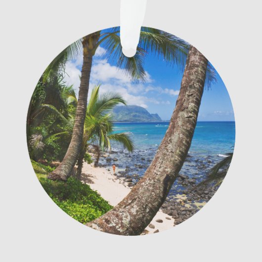 Palmbomen langs Hideaways Beach Ornament (voorkant)