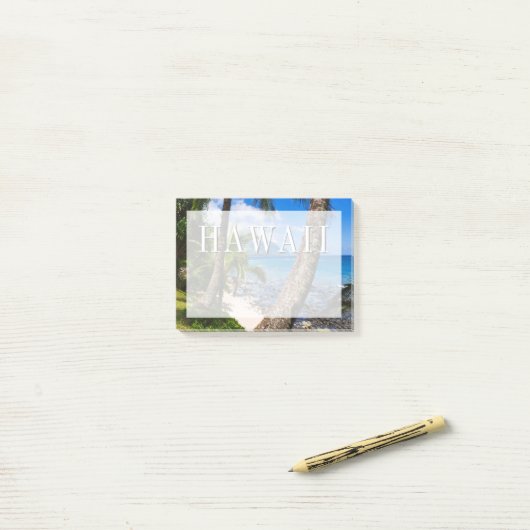 Palmbomen langs Hideaways Beach Post-it® Notes (Op bureau)