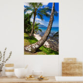 Palmbomen langs Hideaways Beach Poster (Keuken)