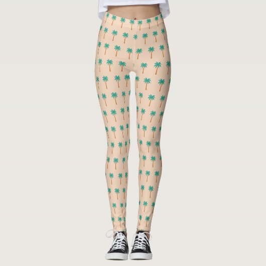 Palmbomen Leggings (Voorkant)