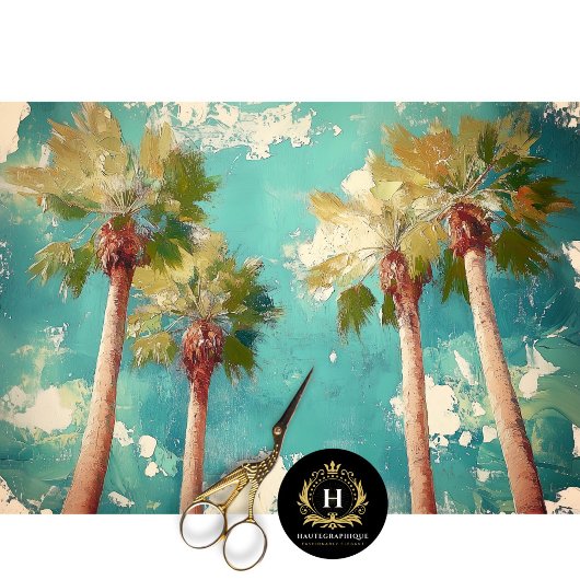 Palmbomen Los Angeles Californië Decoupage Tissuepapier