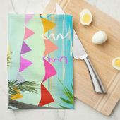 Palmbomen met handdoeken voor Bunting en Sun (Quarter Fold)