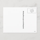 palmbomen met lampjes feestdagenkaart (Achterkant)