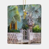 Palmbomen met rustieke poort | Keramisch Mexico Ornament (Links)