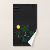 Palmbomen met Sun Bath Towel Set Bad Handdoek (Handdoek)