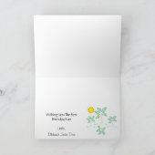 Palmbomen met Sun Birthday Card Kaart (Binnen)