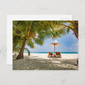 Palmbomen | Moody Sky Briefkaart (Voorkant / Achterkant)