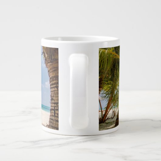 Palmbomen | Moody Sky Grote Koffiekop (Achterkant)