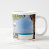 Palmbomen | Moody Sky Grote Koffiekop (Rechts)