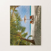 Palmbomen | Moody Sky Legpuzzel (Verticaal)