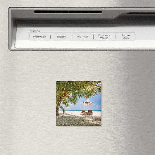 Palmbomen | Moody Sky Magneet (Insitu (Vaatwasser))