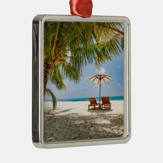 Palmbomen | Moody Sky Metalen Ornament (Rechts)