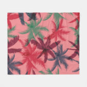 Palmbomen naadloos fleece deken (Voorkant (Horizontaal))