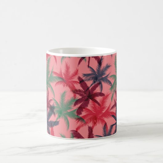 Palmbomen naadloos koffiemok (Center)