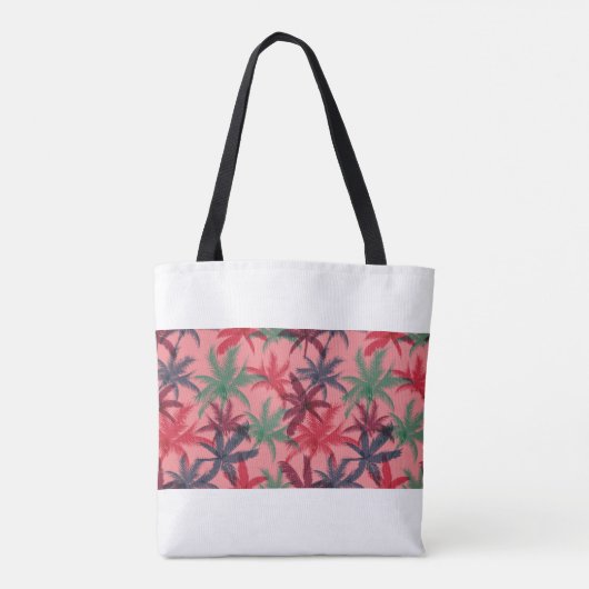 Palmbomen naadloos tote bag (Achterkant)