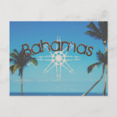 Palmbomen nabij de oceaan briefkaart (Voorkant)