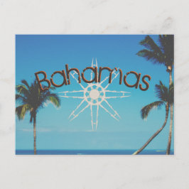 Palmbomen nabij de oceaan briefkaart