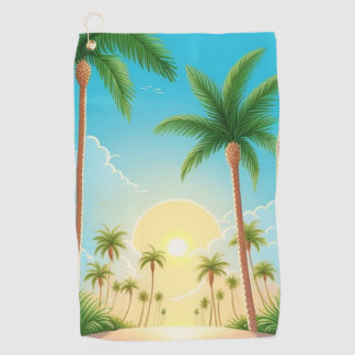Palmbomen Natuur Golfhanddoek
