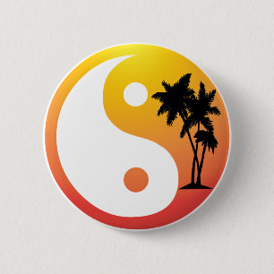 Palmbomen op de Button Sunset Yin Yang