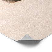 Palmbomen op de strandkust in de ochtend poster (Hoek)