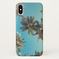 Palmbomen op de Vintage van het tropische strand