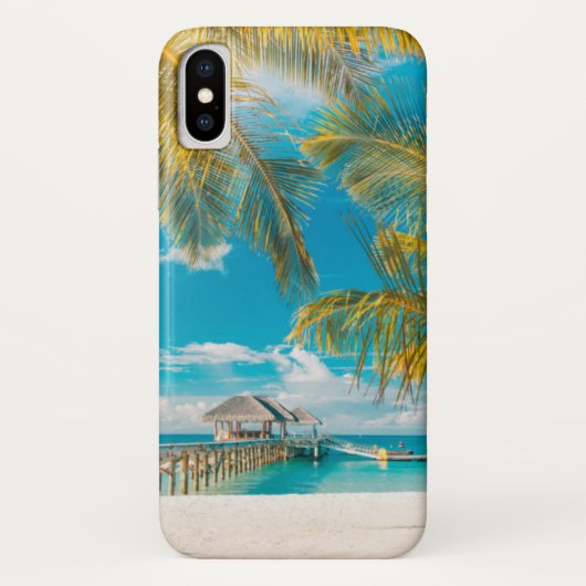 Palmbomen op de zon Case-Mate iPhone case (Achterkant)