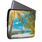 Palmbomen op de zon laptop sleeve (Voorkant Rechts)