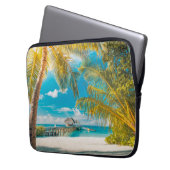 Palmbomen op de zon laptop sleeve (Voorkant Links)