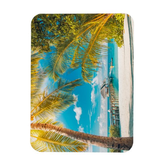 Palmbomen op de zon magneet (Verticaal)