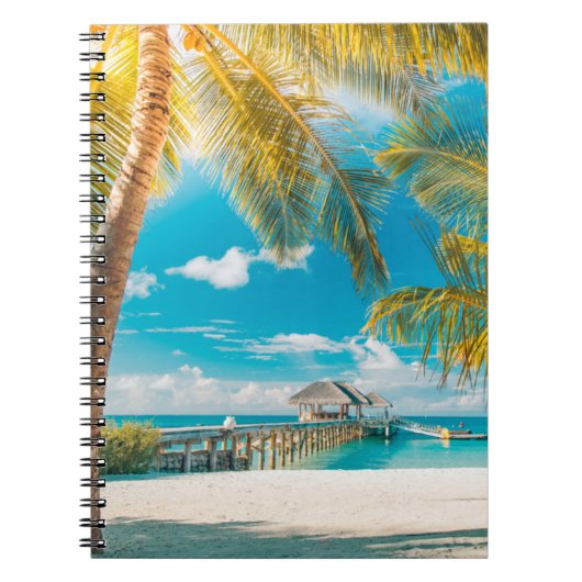 Palmbomen op de zon notitieboek (Voorkant)