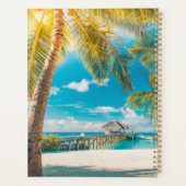 Palmbomen op de zon planner (Achterkant)