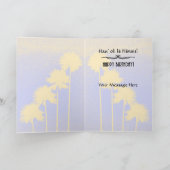 Palmbomen op de Zonnedagskaart nr. 2 Kaart (Binnen)