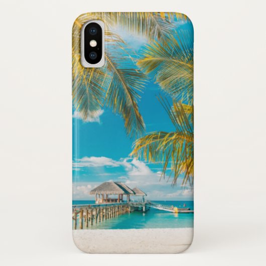 Palmbomen op een mooie zonsondergang Case-Mate iPhone case (Achterkant)
