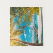 Palmbomen op een mooie zonsondergang wandkleed (Voorkant)