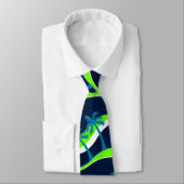 Palmbomen op golven stropdas (Gebonden)