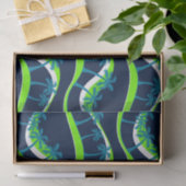 Palmbomen op golven tissuepapier (Geschenk)
