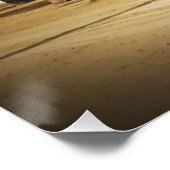 Palmbomen op Gonzaga Beach, Santos, Brazilië Perfect Poster (Hoek)