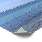 Palmbomen op het strand in Hawaii. Poster (Hoek)