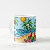 Palmbomen op het Strand Koffiemok (Voorkant links)