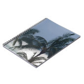 palmbomen op het strand notitieboek (Linkerzijde)