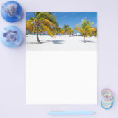 Palmbomen op het strand van de oceaan flyer (Enkel)