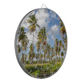 Palmbomen op het strand van Isla Saona Dartbord (Voorkant Links)