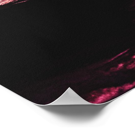 Palmbomen op het strand van Maldivian Sunset Poste Poster (Hoek)