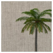 Palmbomen op natuurlijke linnen stof (Close Up)