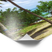 Palmbomen op Tropische Seascape Fotouitbreiding Foto Afdruk (Hoek)