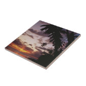 Palmbomen op zee tegeltje (Zijkant)